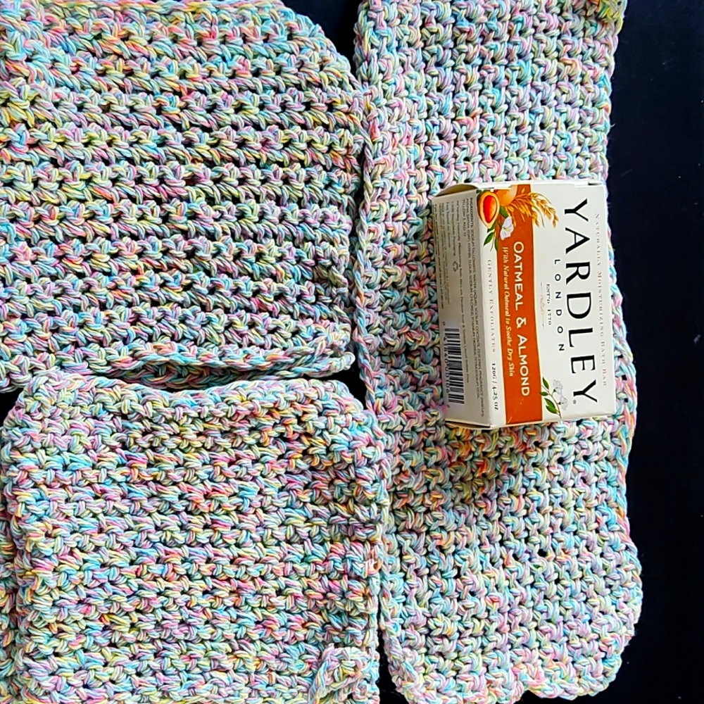HANDMADE Double Size Facecloths 100% Cotton